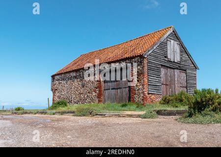 Il giacimento di carbone era in disuso per lo stoccaggio quando il carbone veniva portato sui fiumi con l'alta marea dalla costa su chiatte per gli abitanti locali del thornham. Foto Stock