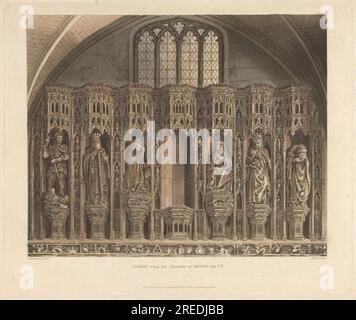 Screen Over the Chantry of Henry the Fifth 1812 di John Bluck Foto Stock