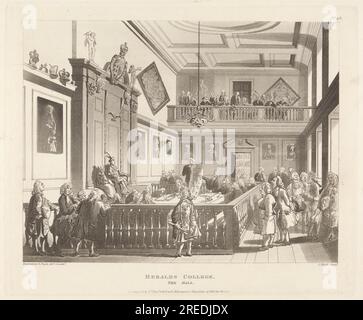 Heralds College, The Hall 1808 di John Bluck Foto Stock