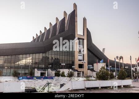 PRISTINA, KOSOVO - 13 AGOSTO 2019: Centro giovanile e sportivo a Pristina, Kosovo Foto Stock