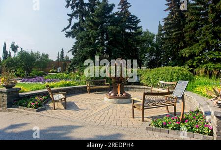 Dorothy Harvie Gardens Calgary Zoo Alberta Foto Stock