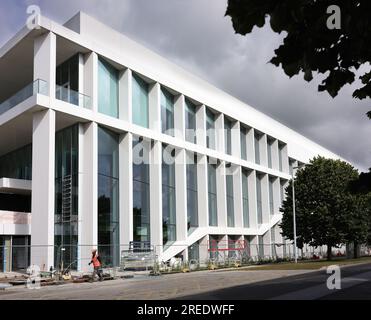 Il nuovo Cavendish Laboratory Building in costruzione, University of Cambridge, West Cambridge Site, Inghilterra, luglio 2023 Foto Stock