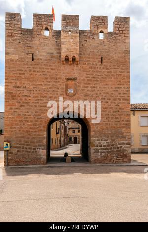 Lerma Gate (arco della fontana) Santa Maria del campo, provincia di Burgos, Castilla y Leon, Spagna. Foto Stock