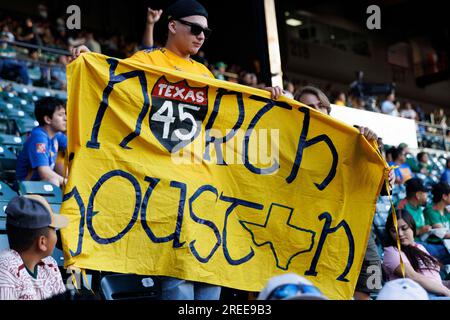 Portland, Stati Uniti. 26 luglio 2023. I Tigres UANL della LIGA MX sconfissero i Portland Timbers 2-1 del MLS al Providence Park di Portland, Oregon, il 26 luglio 2023, nella Leagues Cup inaugurale. Questa competizione tra la Major League Soccer e LA LIGA MX è la prima competizione di calcio intercampionato. (Foto di John Rudoff/Sipa USA) credito: SIPA USA/Alamy Live News Foto Stock