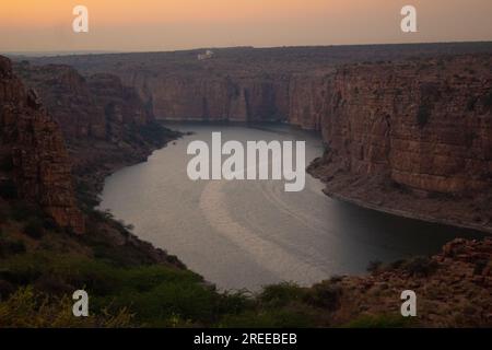 Gandikota Grand Canyon dell'India luogo turistico situato a Kadaba, Andhra pradesh Foto Stock