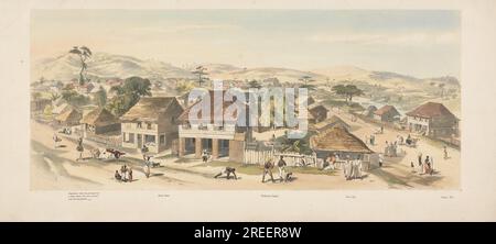 Freetown, Sierra Leone circa 1850 di Auguste-Francois Laby Foto Stock