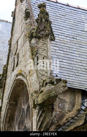 Chapelle Notre-Dame du Crann, Spezet, Dipartimento del Finistere Penn-ar-Bed, regione della Bretagna Breizh, Francia Foto Stock