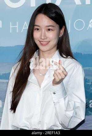 Seoul, Corea del Sud. 27 luglio 2023. L'attrice sudcoreana Won Ji-an, partecipa a una photocall per il Tweed de Chanel Collection Event a Seoul, Corea del Sud, il 27 luglio 2023. (Foto di: Lee Young-ho/Sipa USA) credito: SIPA USA/Alamy Live News Foto Stock