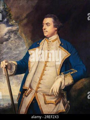Capitano Adam Duncan, poi ammiraglio Duncan e i visconte di Camperdown, 1731 - 1804 1750 di Joshua Reynolds Foto Stock