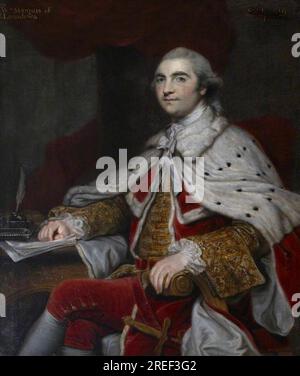 William Petty, II conte di Shelburne, poi i marchese di Lansdowne (1737-1805) 1771 da Joshua Reynolds Foto Stock