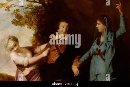 David Garrick Between Tragedy and Comedy 1761 di Joshua Reynolds Foto Stock