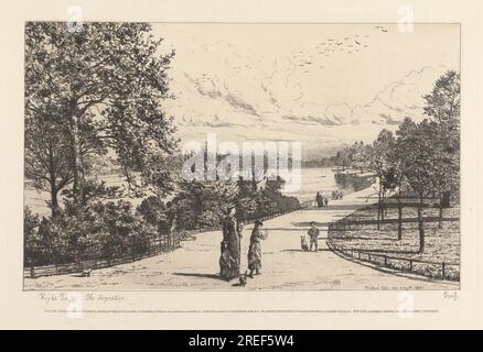 Hyde Park, The Serpentine 1881 di Tristram Ellis Foto Stock