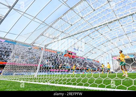 Dunedin, nuova Zelanda. 28 luglio 2023. Un gol dell'Argentina Sophia Braun è raffigurato durante la partita del gruppo G tra Argentina e Sud Africa alla Coppa del mondo femminile FIFA Australia e nuova Zelanda 2023 a Dunedin, nuova Zelanda, il 28 luglio 2023. Crediti: Zhu Wei/Xinhua/Alamy Live News Foto Stock