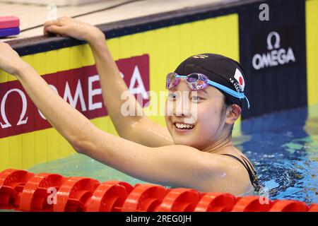 Fukuoka, Giappone. 28 luglio 2023. Mio Narita (JPN) nuoto : Campionati mondiali di nuoto Fukuoka 2023 presso la Marine Messe Fukuoka Hall A Fukuoka, Giappone . Crediti: YUTAKA/AFLO SPORT/Alamy Live News Foto Stock