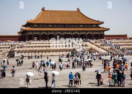 PECHINO, CINA - 5 LUGLIO 2023 - i turisti visitano il Museo del Palazzo di Pechino, Cina, 5 luglio 2023. Foto Stock