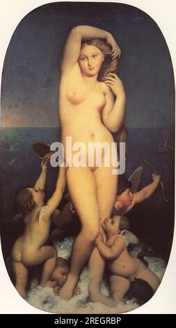 Vénus Anadyomène tra il 1808 e il 1848 di Jean Auguste Dominique Ingres Foto Stock