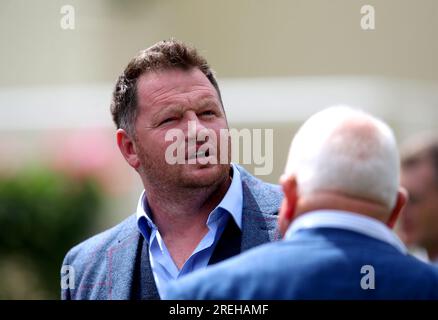 Syd Hosie durante il QIPCO King George Weekend all'ippodromo di Ascot, Berkshire. Data immagine: Venerdì 28 luglio 2023. Foto Stock