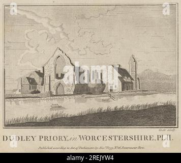 Dudley Priory in Worcestershire, Plate 2 Before 1786 di M. Coote Foto Stock