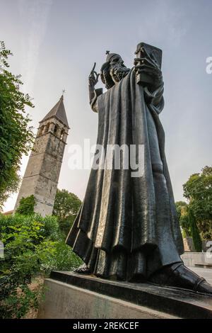 statua di grgur ninski a grad split, croazia. Foto Stock