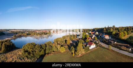 Panorama Stiege in autunno Stieger ammira le montagne Selketal Harz Foto Stock