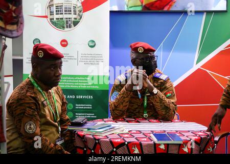 San Pietroburgo, Russia. 28 luglio 2023. Kassoum Coulibaly, Ministro della difesa del Burkina Faso partecipa al secondo vertice Russia-Africa Forum economico e umanitario 2023 a San Pietroburgo. Credito: SOPA Images Limited/Alamy Live News Foto Stock