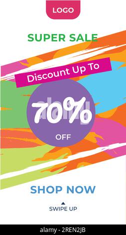 design banner super sale one Illustrazione Vettoriale