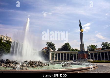 Il Memoriale di guerra sovietico a Vienna, Austria Foto Stock