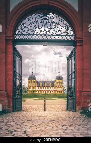 Schloss Seehof Serenity in Bavarian Beauty Foto Stock