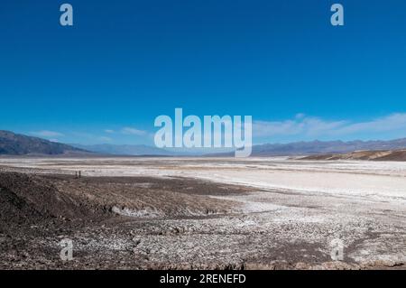 Il borace Harmony sono antichi resti di antichi sforzi minerari nella Death Valley, California. Foto Stock