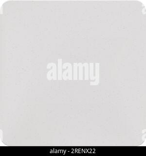 Montagne russe bianche con angoli arrotondati. Carta bianca bierdeckel isolata dallo sfondo. Esempio di cartone per il branding e l'applicazione Illustrazione Vettoriale