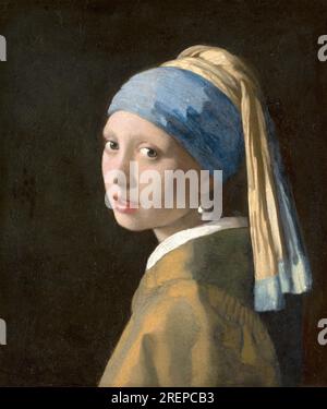 Ragazza con un orecchino di perle 1665 Johannes Vermeer Foto Stock