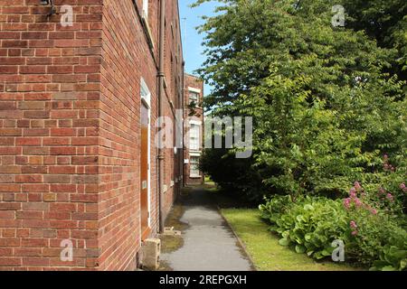 Villaggio di Hawarden. Flintshire, Galles del Nord Foto Stock