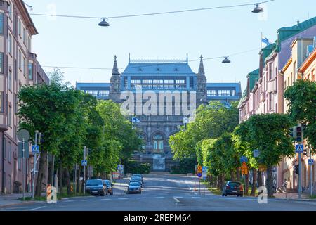 Turku, Finlandia - 21 giugno 2019: Il Museo d'arte di Turku è un classico esempio di nazionalismo romantico nell'architettura. Foto Stock