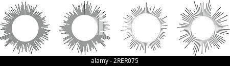 Raccolta Sound Wave. Riproduci ritmo con barre audio, messaggi vocali e icone della radio. Una sinfonia di musica in forma vettoriale. Illustrazioni piatte isolate o. Illustrazione Vettoriale