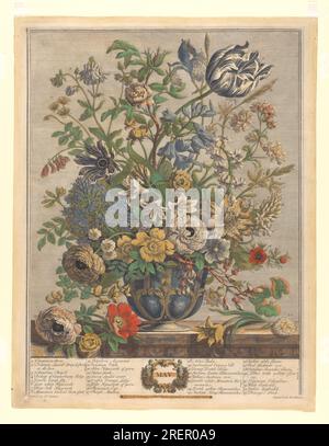 The Twelve Months of Flowers: Maggio 1730 di Henry Fletcher Foto Stock