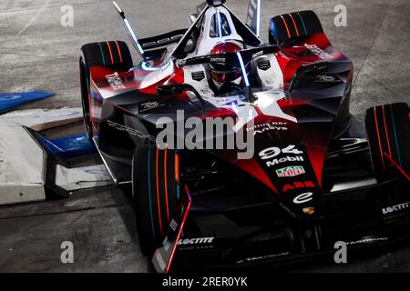 Londra, Royaume University. 28 luglio 2023. 94 WEHRLEIN Pascal (ger), TAG HAUER Porsche Formula e Team, Porsche 99X Electric, azione durante l'ePrix di Londra Hankook 2023, dodicesimo incontro del Campionato Mondiale ABB FIA Formula e 2022-23, sull'Excel di Londra dal 29 al 30 luglio 2023, Regno Unito - foto Joao Filipe/DPPI credito: DPPI Media/Alamy Live News Foto Stock