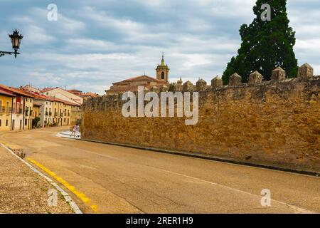 Chiesa e monastero di San Pietro a Santo Domingo de Silos. Santo Domingo de Silos è un comune e un comune situato nella provincia di Burgos, Casti Foto Stock