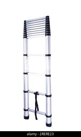 Scala isolata su sfondo bianco Foto Stock