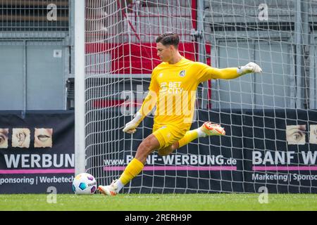 Taunusstein Wehen, Germania. 22 luglio 2023. TAUNUSSTEIN-WEHEN, GERMANIA - 22 LUGLIO: Ivor Pandur di fortuna Sittard durante l'amichevole pre-stagionale tra SV Wehen Wiesbaden e fortuna Sittard alla BRITA-Arena il 22 luglio 2023 a Taunusstein-Wehen, Germania (foto di Orange Pictures) credito: Orange Pics BV/Alamy Live News Foto Stock