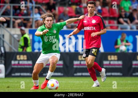 Taunusstein Wehen, Germania. 22 luglio 2023. TAUNUSSTEIN-WEHEN, GERMANIA - 22 LUGLIO: Alen Halilovic di fortuna Sittard durante l'amichevole pre-stagionale tra SV Wehen Wiesbaden e fortuna Sittard alla BRITA-Arena il 22 luglio 2023 a Taunusstein-Wehen, Germania (foto di Orange Pictures) credito: Orange Pics BV/Alamy Live News Foto Stock