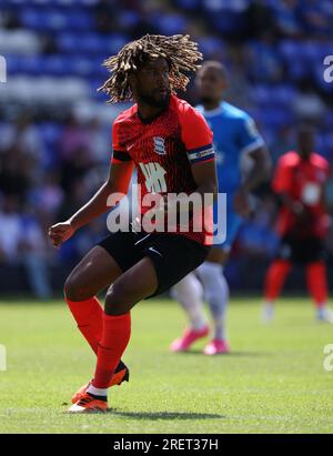 Peterborough, Regno Unito. 29 luglio 2023. Dion Sanderson (BC) al Peterborough United contro Birmingham City amichevole pre-stagionale, al Weston Homes Stadium, Peterborough, Cambridgeshire. Credito: Paul Marriott/Alamy Live News Foto Stock