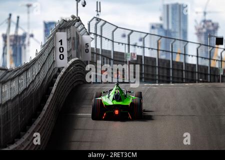 LONDRA, REGNO UNITO. 29 luglio 2023. Sebastien Buemi - Envision Racing nella sessione di qualificazione durante ABB FIA Formula e 2023 Hankook London e-Prix all'Excel di sabato 29 luglio 2023 a LONDRA, INGHILTERRA. Crediti: Taka G Wu/Alamy Live News Foto Stock