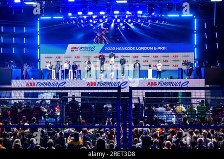 LONDRA, REGNO UNITO. 29 luglio 2023. Nella sessione di qualificazione durante ABB FIA Formula e 2023 Hankook London e-Prix all'Excel sabato 29 luglio 2023 a LONDRA, in INGHILTERRA. Crediti: Taka G Wu/Alamy Live News Foto Stock