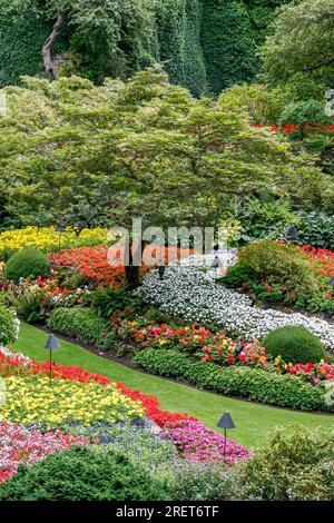 Butchart Gardens a Brentwood Bay Vancouver Island Foto Stock