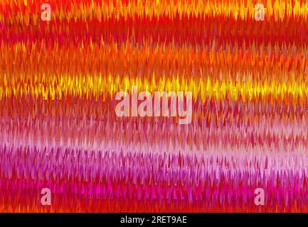 Consistenza astratta rossa, viola, arancione e gialla. Schema grafico Foto Stock