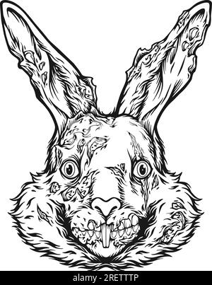 Nightmares Monster zombie silhouette illustrazioni vettoriali per il logo del tuo lavoro, t-shirt di merchandising, adesivi e disegni di etichette, poster, saluto Illustrazione Vettoriale