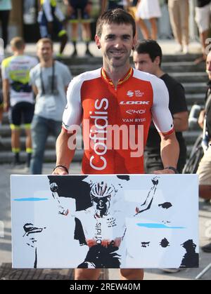 Donostia, Spagna. 29 luglio 2023. IZAGIRRE Ion di Cofidis durante la Clasica San Sebastian 2023, gara di ciclismo UCI World Tour, Donostia - Donostia (230, 3 km) il 29 luglio 2023 in Spagna. Foto di Laurent Lairys/ABACAPRESS.COM Credit: Abaca Press/Alamy Live News Foto Stock