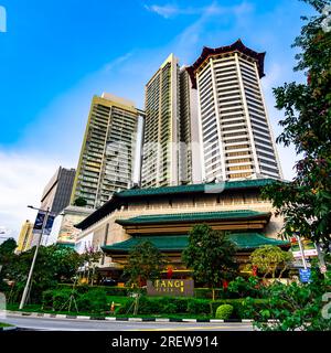 TANG Plaza e Marriott Hotel su Orchard Road. Foto Stock