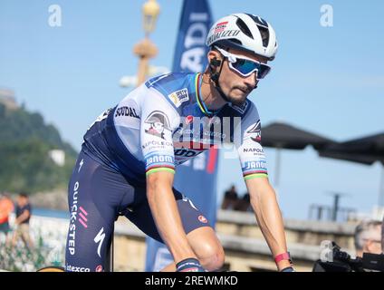 Donostia, Espagne. 29 luglio 2023. Julian Alaphilippe di Soudal - Quick Step durante la Clasica San Sebastian 2023, gara ciclistica UCI World Tour, Donostia - Donostia (230, 3 km) il 29 luglio 2023 in Spagna - foto Laurent Lairys/DPPI Credit: DPPI Media/Alamy Live News Foto Stock