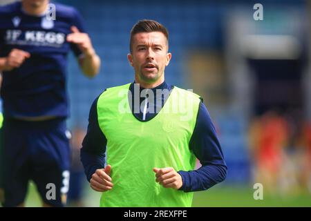 Dundee, Regno Unito. 30 luglio 2023; Dens Park, Dundee, Scozia: Scottish Viaplay Cup Group e Football, Dundee vs Inverness Caledonian Thistle; Cammy Kerr di Dundee durante il warm up prima della partita credito: Action Plus Sports Images/Alamy Live News Foto Stock